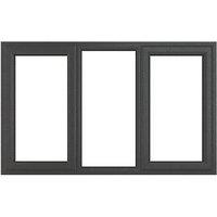 Crystal Left & Right-Hand Opening Clear Double-Glazed Casement Anthracite on White uPVC Window 1770mm x 965mm (183JP)