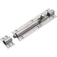 Straight Barrel Door Bolt Satin Chrome 152mm (183PR)