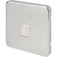 Schneider Electric Lisse Deco 1-Gang Master Polished Chrome with White Inserts (184FF)
