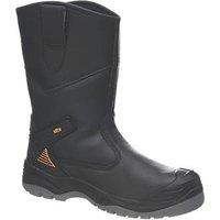 Site Hydroguard Size 8 Black Waterproof Steel Toe Cap Safety Rigger Boots (184FY)