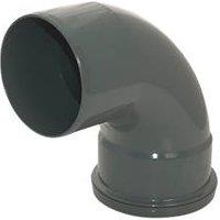 FloPlast Push-Fit 92.5 Single Socket Pipe Bend Anthracite Grey 110mm (184KJ)