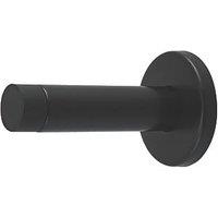 Eclipse Cylinder Projection Solid Wall Door Stop 20 x 85mm Matt Black (184KW)