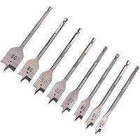 Erbauer Hex Shank Flat Wood Drill Bit Set 8 Pieces (184PH)