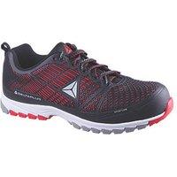 Delta Plus Sportline Size 7 Black/Red Safety Trainers (1869X)