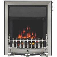 Be Modern Fazer Chrome Switch Control Easy to Install Electric Inset Fire 525mm x 165mm x 590mm (186TT)