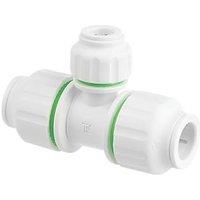 Flomasta Plastic Push-Fit Reducing Tee 15mm x 15mm x 10mm (187HY)
