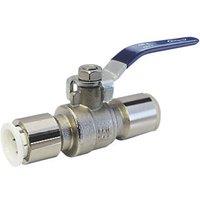 Reliance Valves BVAL400200 Push-Fit Full Bore 15mm Ball Valve with Blue/Red Handles (187KJ)