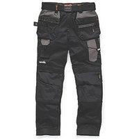 Scruffs Pro Flex Holster Work Trousers Black 32" W 30" L (187KV)