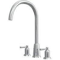 ETAL Cuthbert Dual Lever 3-Hole Kitchen Tap Chrome (188JL)