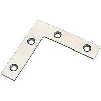 Essentials Angle Plates Zinc-Plated 50mm x 13mm x 50mm 10 Pack (18918)