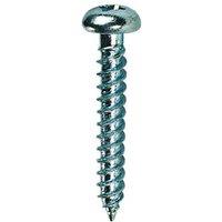 Quicksilver PZ Rounded Thread Cutting Woodscrews 8ga x 1" 200 Pack (18997)