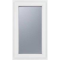 Crystal Right-Hand Opening Obscure Triple-Glazed Casement White uPVC Window 610mm x 1190mm (189JN)