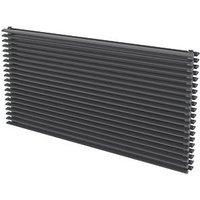 Ximax Aurora Duplex 600mm x 1200mm 5413BTU Anthracite Horizontal Designer Radiator (190GL)