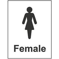 Essentials "Female" Toilet Door Sign 200mm x 150mm (190HL)