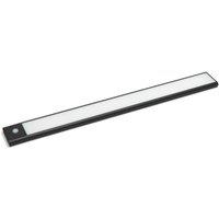 VEW Bar 750mm Rechargeable Battery-Powered LED Cabinet Light Black with PIR Sensor 450lm (190TW)