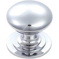 Carlisle Brass Victorian Cupboard Knob Polished Chrome 25mm (1910P)