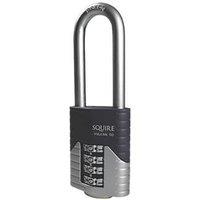 Squire Vulcan Weatherproof Long Shackle Combination High Security Padlock Blue/Chrome 50mm (1913T)