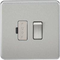 Knightsbridge 13A Switched Fused Spur Brushed Chrome (191TY)