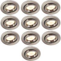 Electralite Adjustable Fire Rated Downlights Chrome 10 Pack (191VJ)