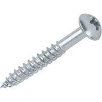 Quicksilver PZ Rounded Thread Cutting Woodscrews 10ga x 1 1/2" 200 Pack (19231)