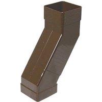 FloPlast Square 25-65mm Adjustable Offset Bend Brown 65mm (1926F)