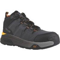 Regatta Hyperfort S1P Size 8 Black/Gun Metal Waterproof Safety Boots (193JW)