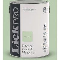 LickPro 5Ltr Smooth Green 13 Masonry Paint (193TM)