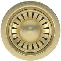 ETAL Sink Strainer Waste Brushed Brass 90mm (193VN)