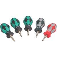 Wera (3) Mixed Stubby Screwdriver Set 5 Pcs (193XX)