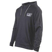 CAT Hooded Long Sleeve Shirt Black Medium 38-40 Chest (194VF)