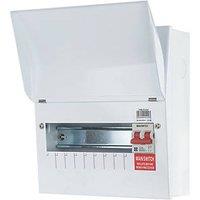 Lewden PRO 11-Module 8-Way Part-Populated Main Switch Consumer Unit (195HM)