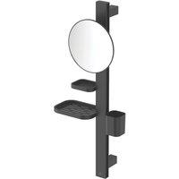 Ideal Standard Alu+ Mirror with Beauty Bar Silk Black 311mm x 160mm x 717mm (197KU)