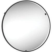Sensio Aspect Round Bathroom Mirror Matt Black With 2240lm LED Light 600mm x 600mm (197PH)