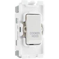 British General Nexus 800 Grid 20A Grid DP Cooker Hood Switch White (197PY)