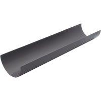 FloPlast MiniFlo uPVC Half Round Gutters Anthracite Grey 76mm x 2m 6 Pack (198YE)