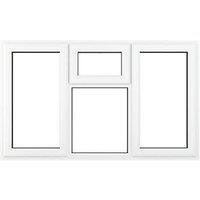Crystal Top, Left & Right-Hand Opening Clear Triple-Glazed Casement White uPVC Window 1770mm x 1115mm (199JM)