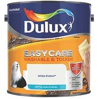 Dulux EasyCare Washable & Tough 2.5Ltr White Cotton Matt Emulsion Paint (2000T)