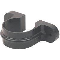 FloPlast Cast Iron Effect Round Pipe Clips Black 68mm 10 Pack (20058)