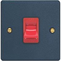 Varilight 45A 1-Gang 2-Pole Cooker Switch Midnight Blue (200YT)