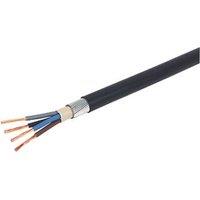 Prysmian 6944X Black 4-Core 6mm Armoured Cable 25m Coil (20103)