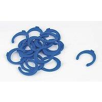 FloPlast FloFit+ Plastic Collet Clips Blue 15mm 20 Pack (201FA)