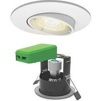 4lite Tilt Fire Rated LED Smart Downlights White 5W 440lm 6 Pack (201GR)