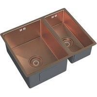 ETAL Elite 1.5 Bowl Stainless Steel Inset / Undermount Kitchen Sink Brushed Copper 555mm x 440mm (201JL)