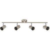Saxby Toro Bar 4-Light Spotlight Satin Nickel (201RE)