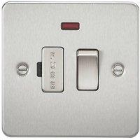 Knightsbridge 13A Switched Fused Spur with LED Brushed Chrome (201TY)