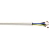 Time 3095Y White 5-Core 0.75mm Heat Resistant Cable 50m Drum (20292)