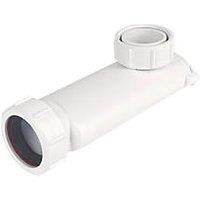 McAlpine WV-1 Space Saver with Self-Closing Waste Valve White 1 1/2" (202JG)