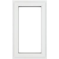 Crystal Left-Hand Opening Clear Double-Glazed Casement White uPVC Window 610mm x 965mm (202JP)