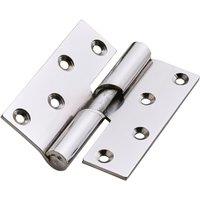 Smith & Locke Polished Chrome Rising Butt Hinges 100mm x 84mm 2 Pack (202TE)
