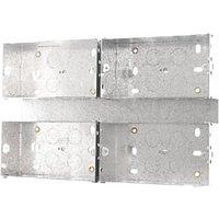 British General 4 x 2-Gang Surface Pattress Mounting Box 47mm (2034F)